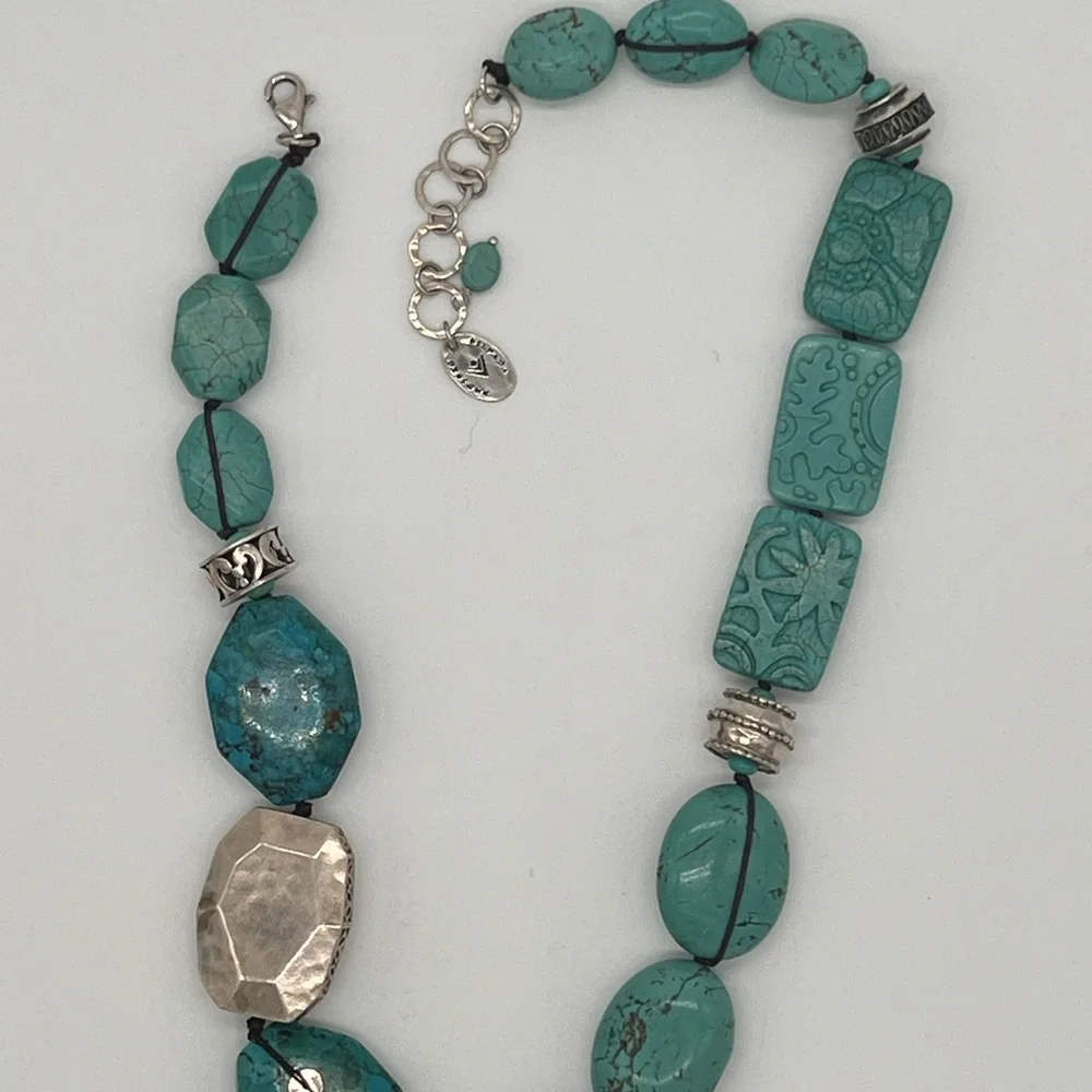 Silpada Turquoise Statement Beaded Necklace - Picture 5 of 5